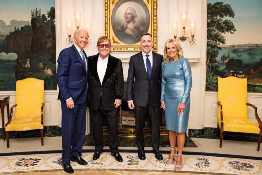 Joe Biden Presents Elton John with US National Humanitarian Medal