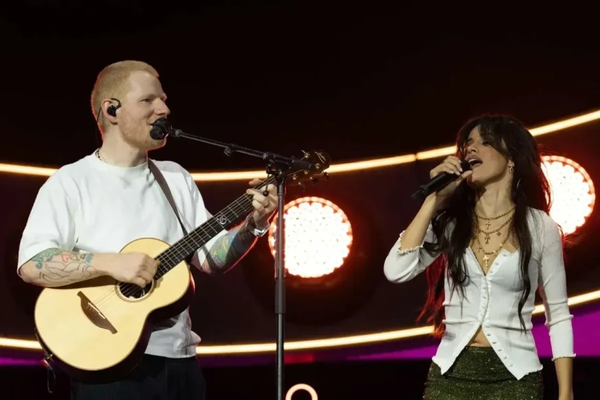 Ed Sheeran Surprises MetLife Stadium With Camila Cabello for “Bam Bam”